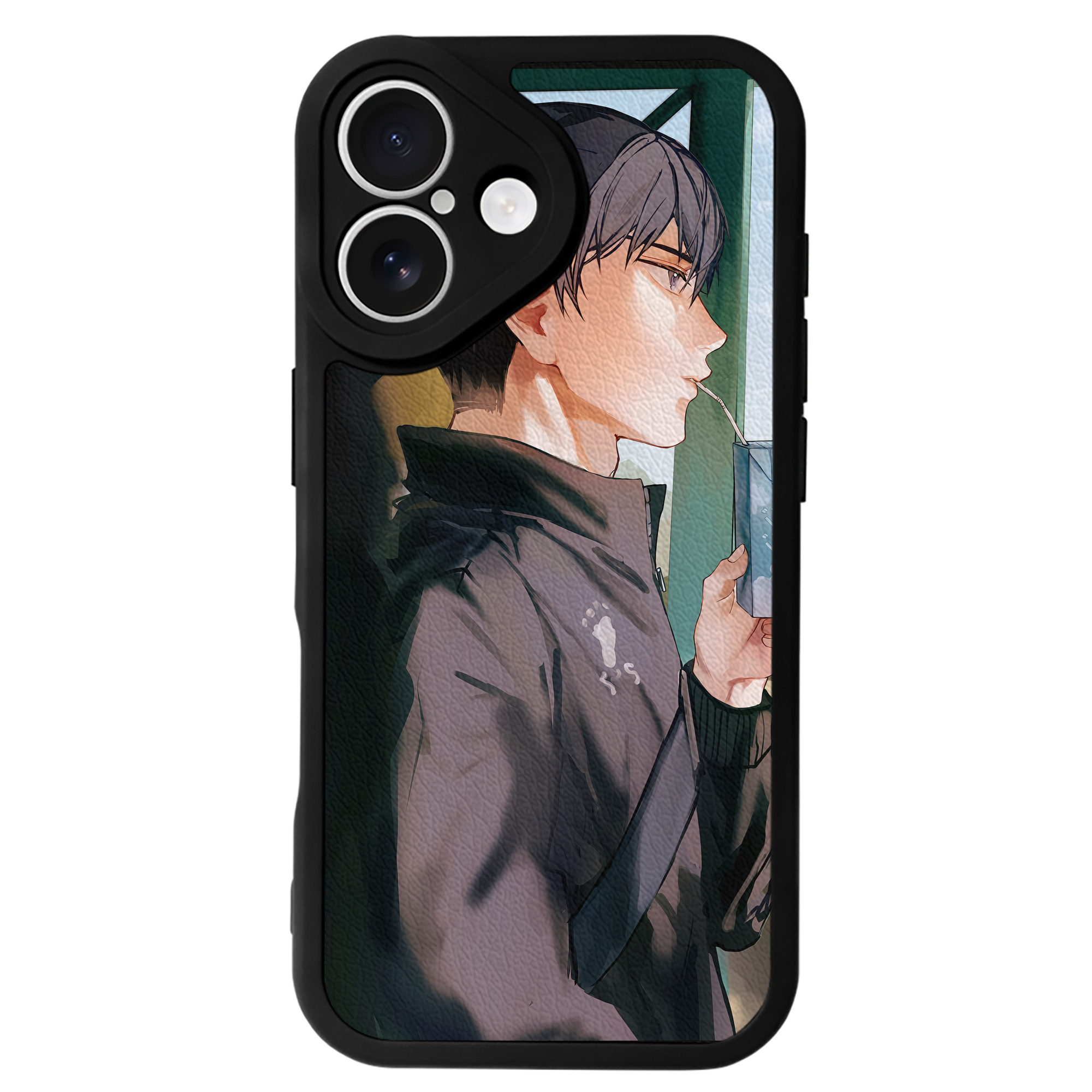 （画像用） ハイキュー!! Haikyu!! 【iPhone 16シリーズ対応】シリコンスマホケース（レザー調） 材質：シリコン